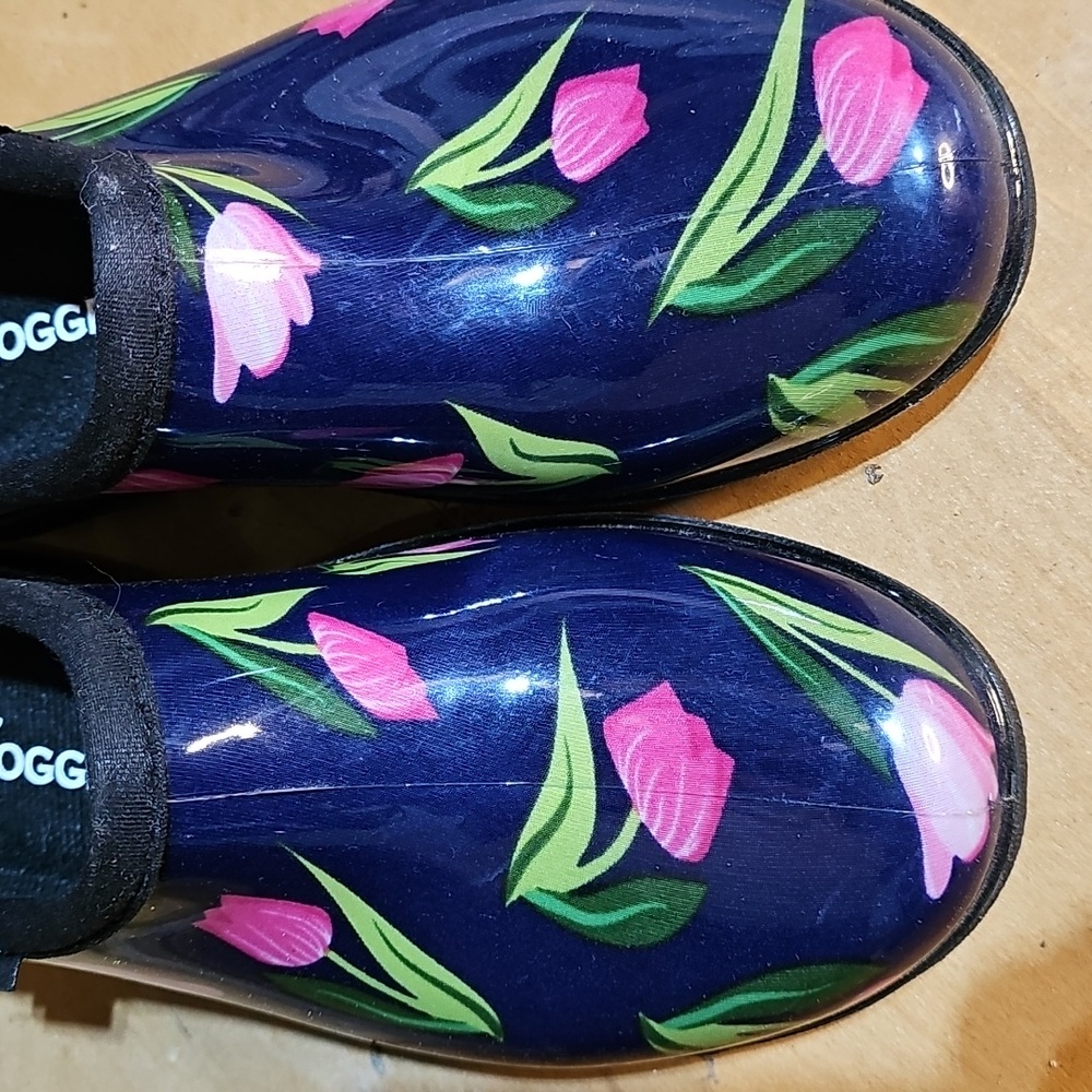 Sloggers Garden Women's Blue Floral Shoes - Picture 4 of 4